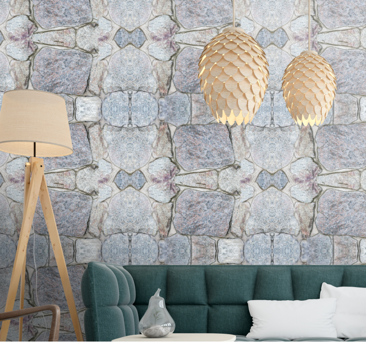 Rustikk stil steineffekt tapet stein - Tenstickers