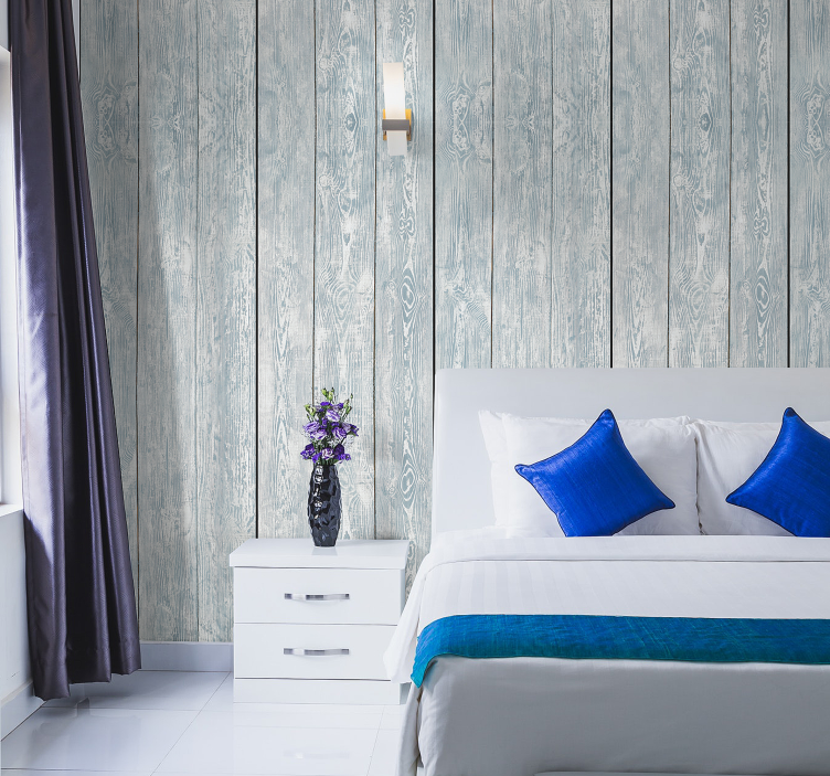 Sjarm av grått tre tekstur tapet - Tenstickers