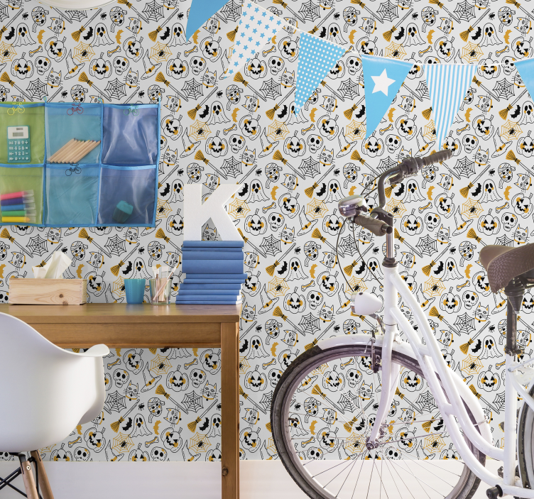 Skummel ikonsamling Halloween tapet - Tenstickers