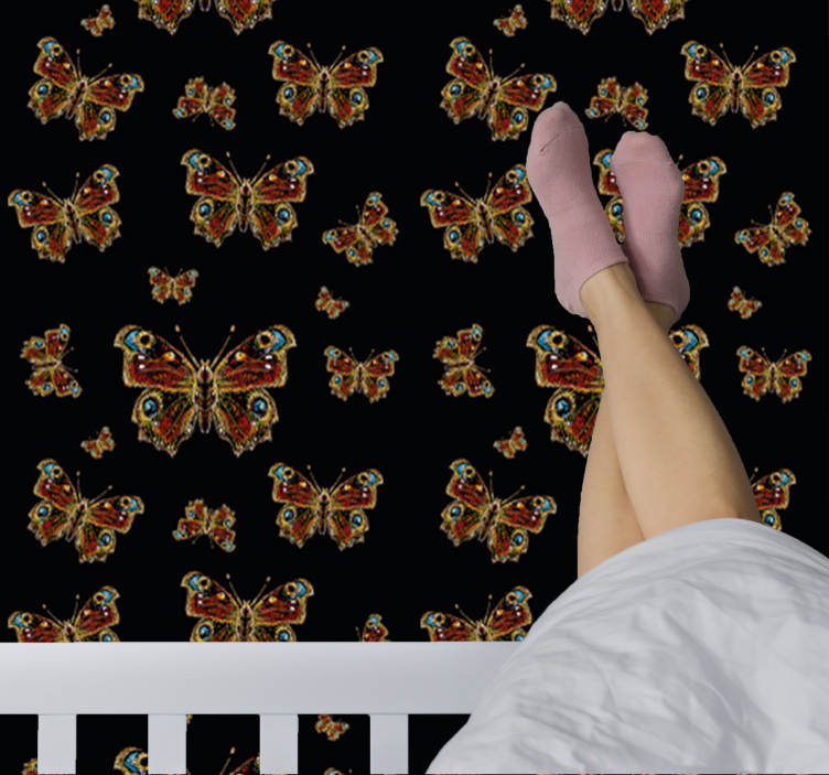 Sommerfugl samling tapet sommerfugl - Tenstickers