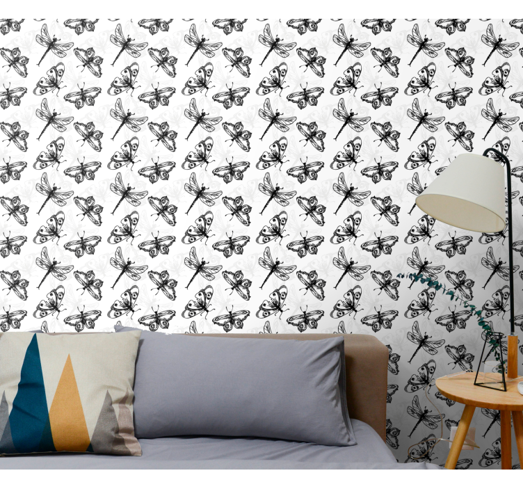 Svarte øyenstikkere tapet sommerfugl - Tenstickers