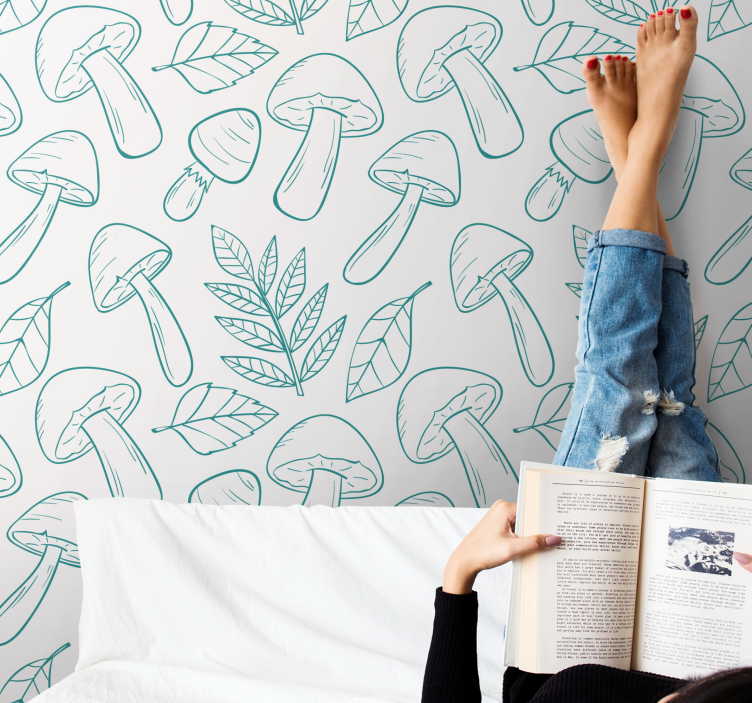 Soppkonturer tapet dyr - Tenstickers