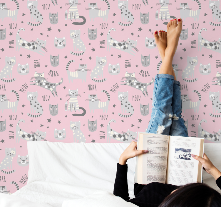 Stilige katter dyr tapet - Tenstickers