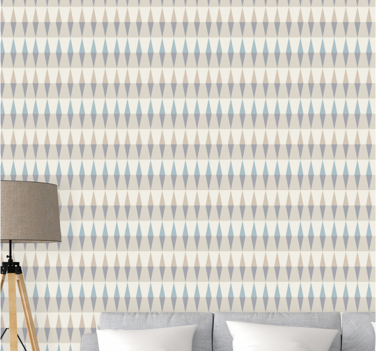 Stilisert diamantmønster tapet geometriske former - Tenstickers