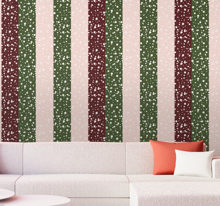 Stripet polkamønster tapet striper - Tenstickers