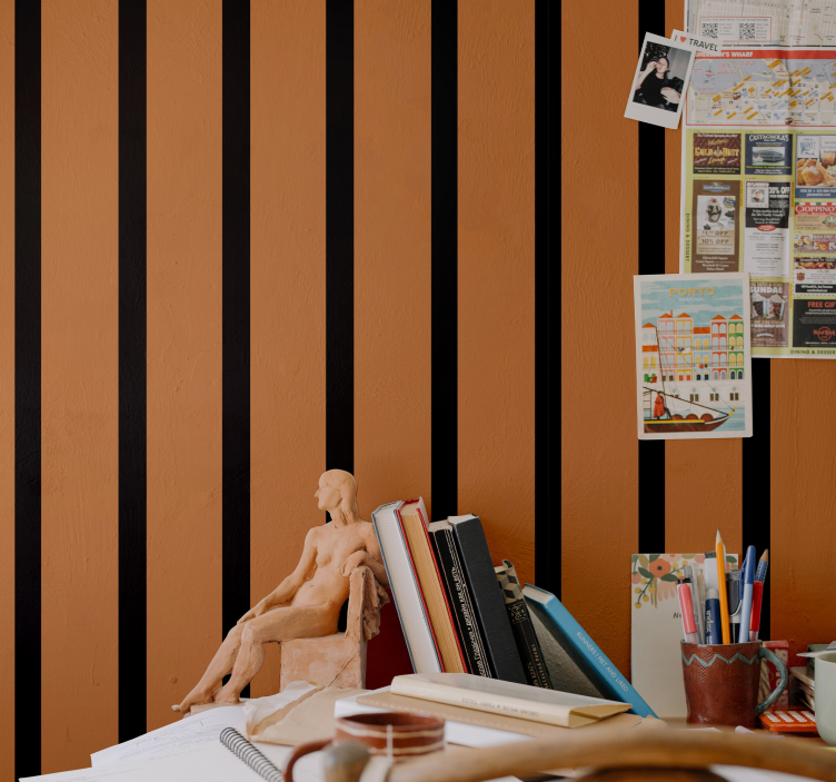 Stripete design tapet striper - Tenstickers