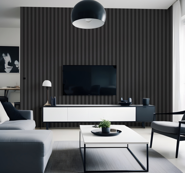 Svarte nyanser tapet vertikalt - Tenstickers