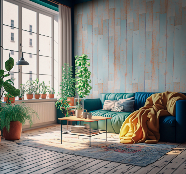 Tre tekstur tapet klar himmel - Tenstickers