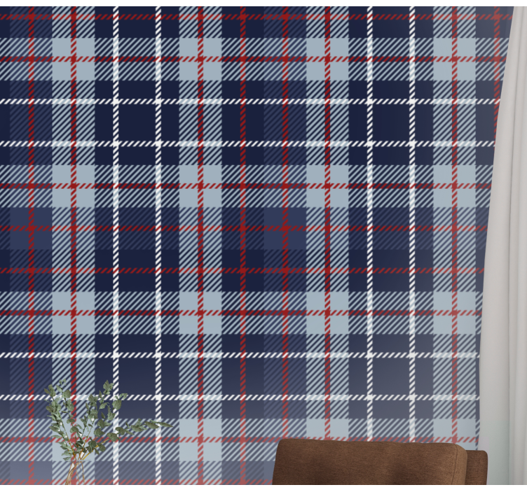 Tartan pledd tapet fliser - Tenstickers