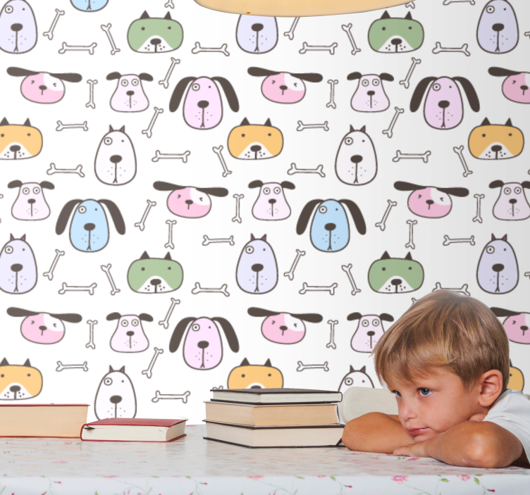 Tegneserie hundevenner hund tapet - Tenstickers