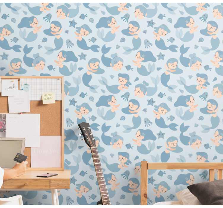 Undervannsfantasi tapet barn - Tenstickers