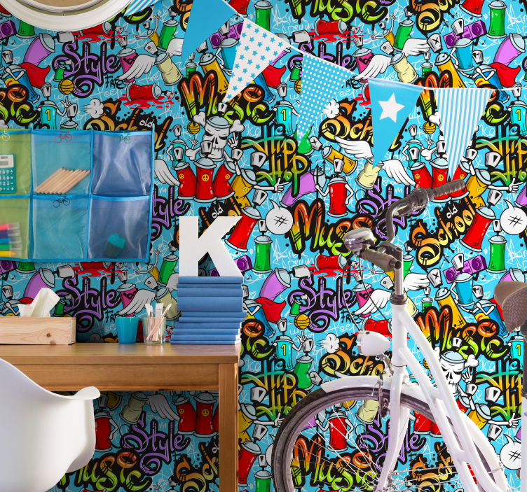 Vakre øyne kunst tapet - Tenstickers