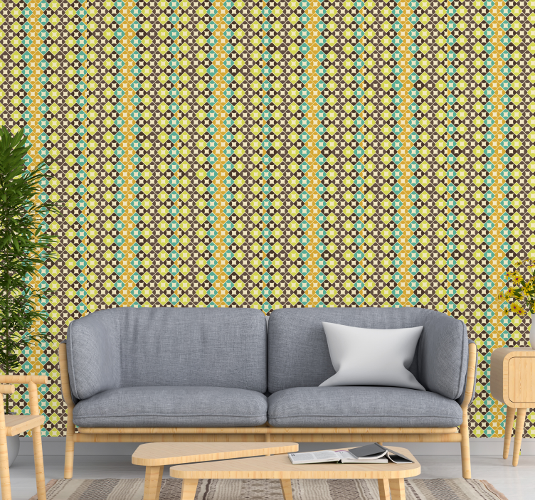 Vakkert romb klassisk tapet - Tenstickers