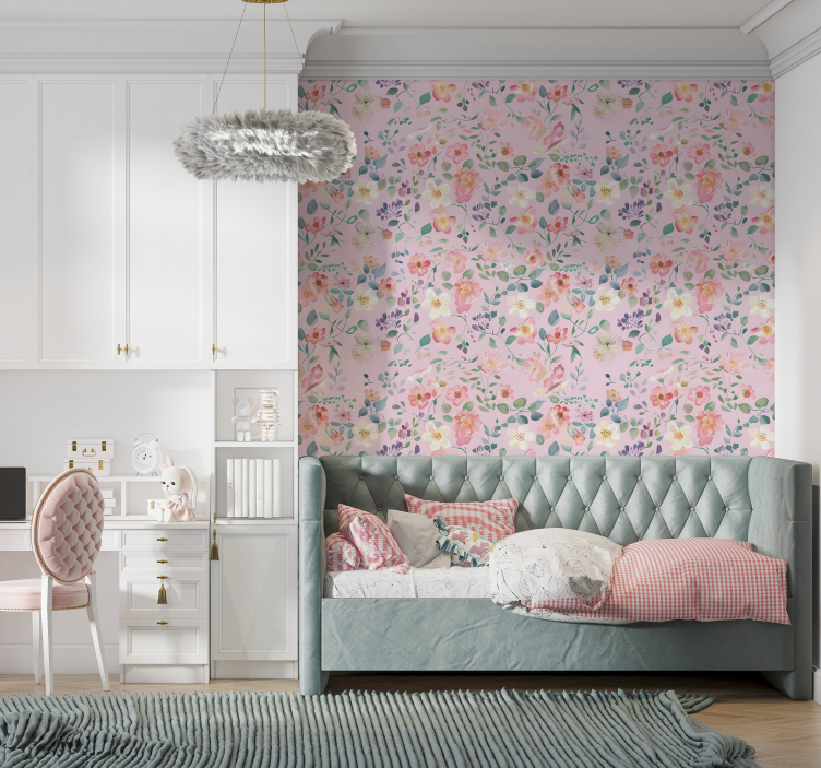 Våreksplosjon tapet rosa - Tenstickers