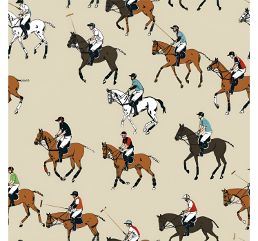 Hestetapet med ridetema - Tenstickers