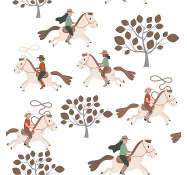 Hestetapet ridning i skogen - Tenstickers