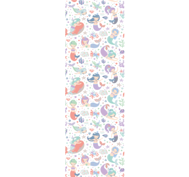 Havfrue under vann scene tapet dyr - Tenstickers