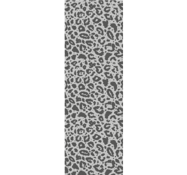 Grå trykkstil leopard tapet - Tenstickers