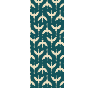 Elegant beige design fugletapet - Tenstickers