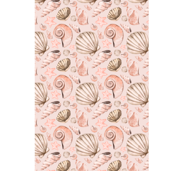 Tapet dyr pastellskjell - Tenstickers