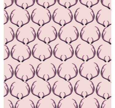 Tapet dyr rosa hjortetakker - Tenstickers