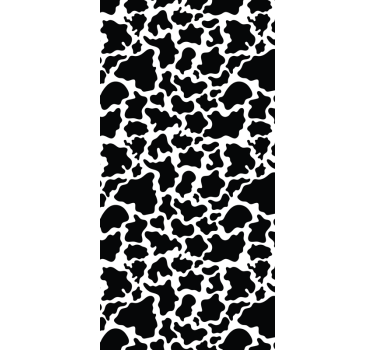 Tapet dyr med ku-skinn mønsterdesign - Tenstickers