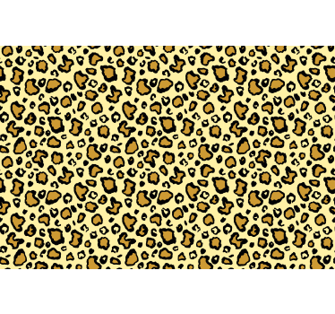 Tapet dyr gult leopardmønster - Tenstickers