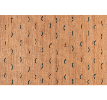 Tapet dyr jute beige imitasjon - Tenstickers