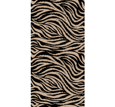 Tapet dyr med zebra stripet mønster - Tenstickers