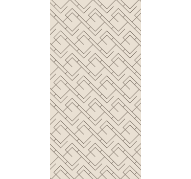 Tapet korridor geometrisk labyrintdesign - Tenstickers
