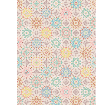 Granny chic tapet korridor - Tenstickers