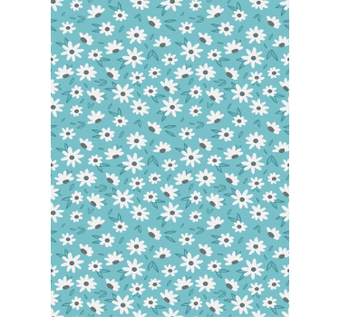 Tapet korridor bestemors stil blomster - Tenstickers