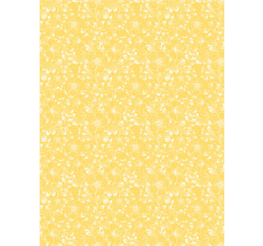 Delikat gult motiv tapet korridor - Tenstickers