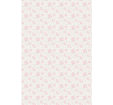 Tapet korridor delikate rosa roser - Tenstickers