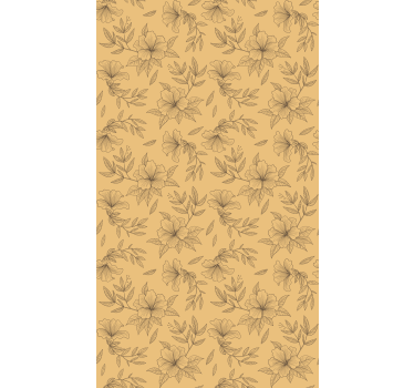 Tapet korridor beige stiliserte mønstre - Tenstickers