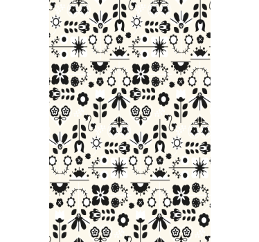 Tapet korridor sjarmerende blomsterdesign - Tenstickers