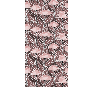 Elegant beige mønster tapet korridor - Tenstickers