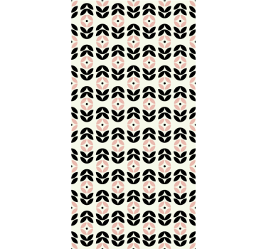 Tapet korridor geometrisk repetisjon beige - Tenstickers