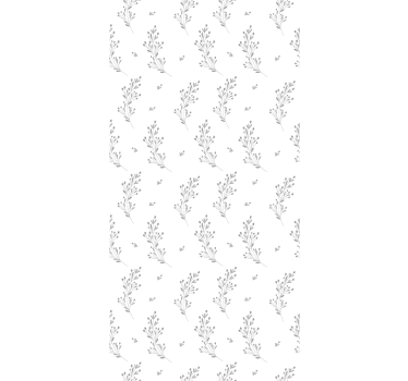 Tapet korridor med subtilt blomstermotiv - Tenstickers