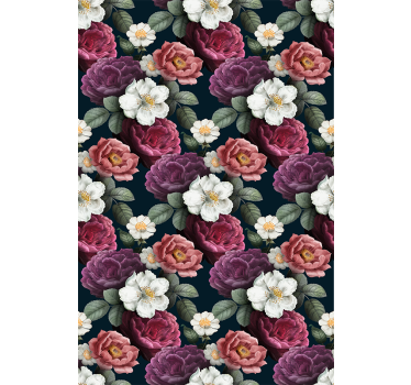 Graceful bloom komposisjon tapet korridor - Tenstickers