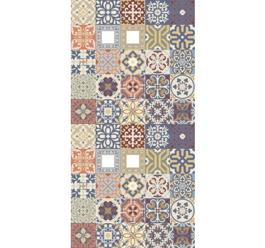 Tapet kjøkken multicolor hydraulisk - Tenstickers