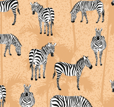 Badet tapet sebra safari - Tenstickers