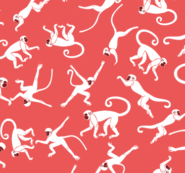 Jungel med tapeter for aper soverom - Tenstickers