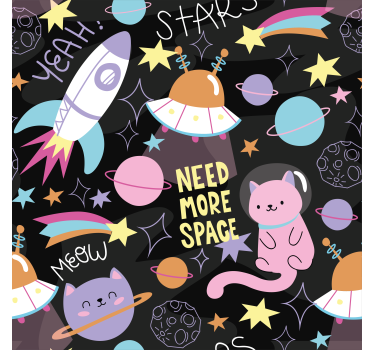 Tapet katt i rommet barn tapet - Tenstickers