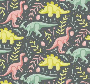 Dinosaur tegneserie lek dinosaur tapet - Tenstickers