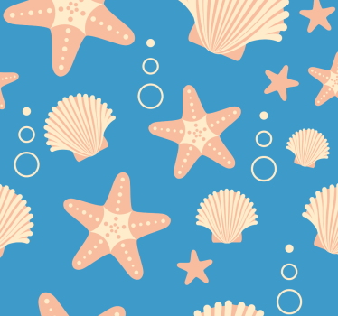 Fishstar og skjell havet sjø liv tapet - Tenstickers