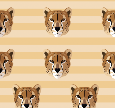 Cheetah stripemønster tapet dyr - Tenstickers