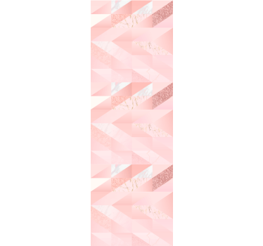 Jentete rosa geometrisk bakgrunn soverommet tapet - Tenstickers