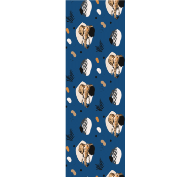 Safari motiv elefant tapet - Tenstickers