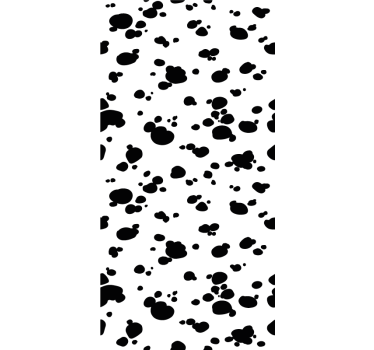 Poteavtrykksmønster hund tapet - Tenstickers